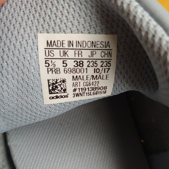 Adidas Yeezy Calabasas Powerphase Leather Sneakers Grey Size US 6.5 - Picture 16 of 16